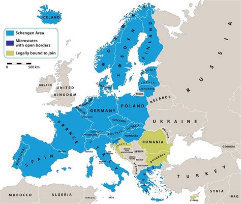 schengen visa countries map