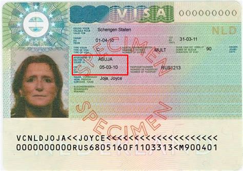 schengen visa date of issue