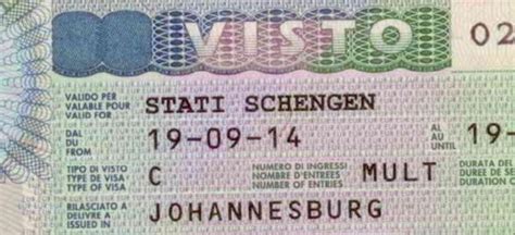 schengen visa for italy from south africa