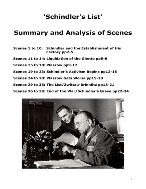Schindler's List Analysis
