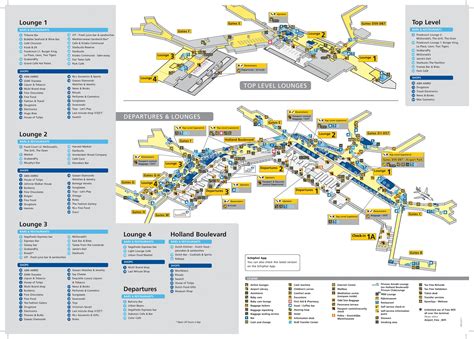 schiphol airport shopping map