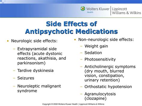 schizophrenia medication side effects mouth