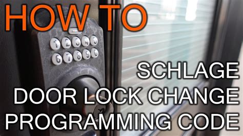 Schlage Keyless Lock Programming Code