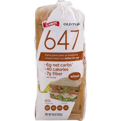 schmidt's 647 bread nutrition