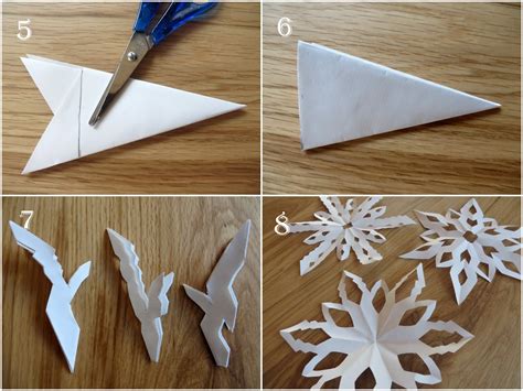 schneeflocken ausschneiden aus papier