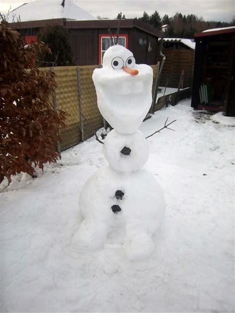 schneemann bauen olaf