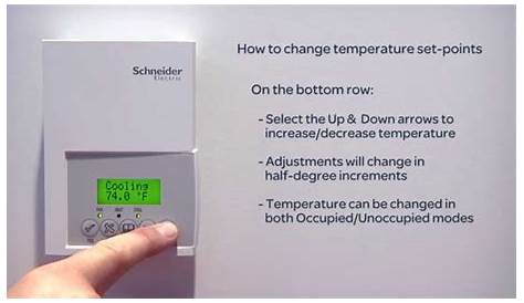 Using a Schneider Electric Thermostat YouTube