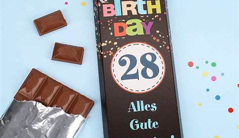 300g Schokolade zum Geburtstag mit Verkehrszeichen