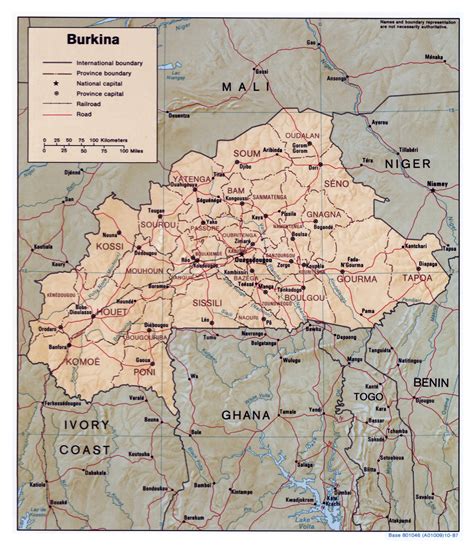 scholarly map of burkina faso