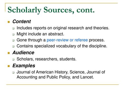 scholarly sources examples for students