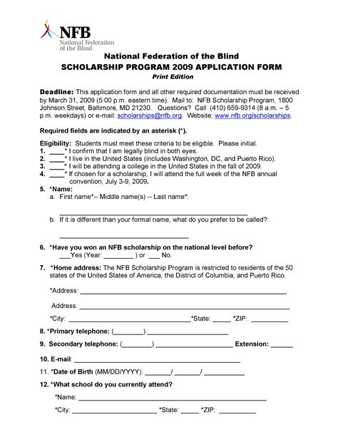 50 Free Scholarship Application Templates & Forms ᐅ TemplateLab