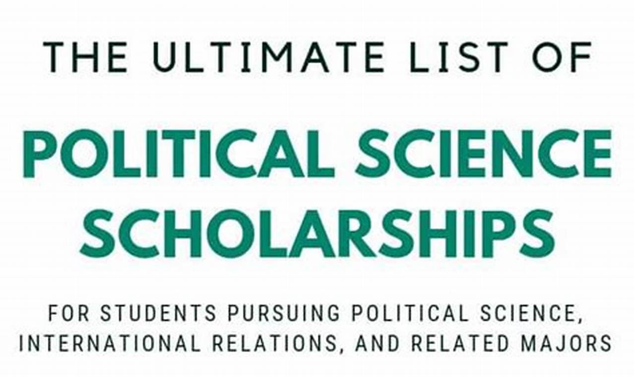 scholarships for political science majors