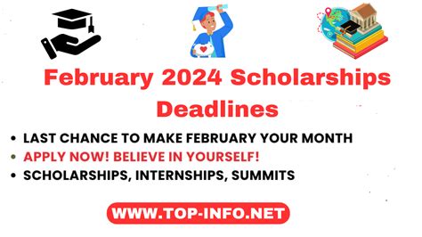 scholarships deadline february 2024