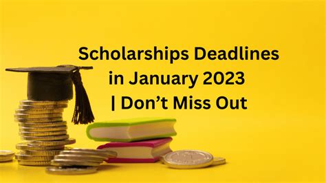 scholarships with deadlines in january
