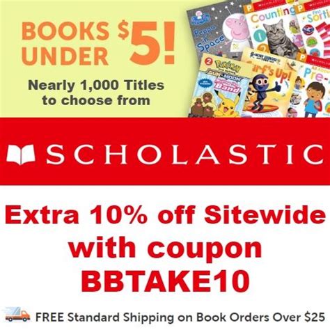 Score Big Savings With Scholastic Coupon Codes