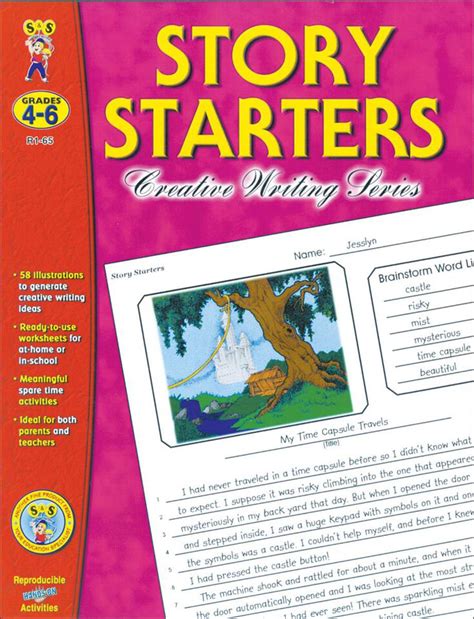 Scholastic's Adventure Story Starters writing activity for kids