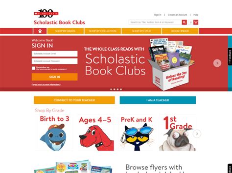 scholastic book club parent login