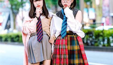 Japanese School Uniform Inspired Harajuku Street Styles w/ Neck Ties