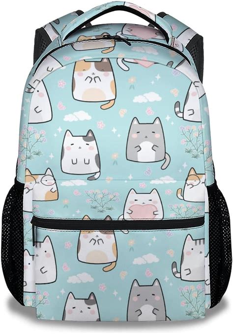 School Backpack With Cats
