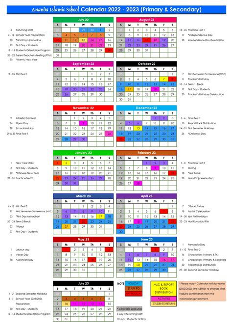 school calendar 2023 qatar