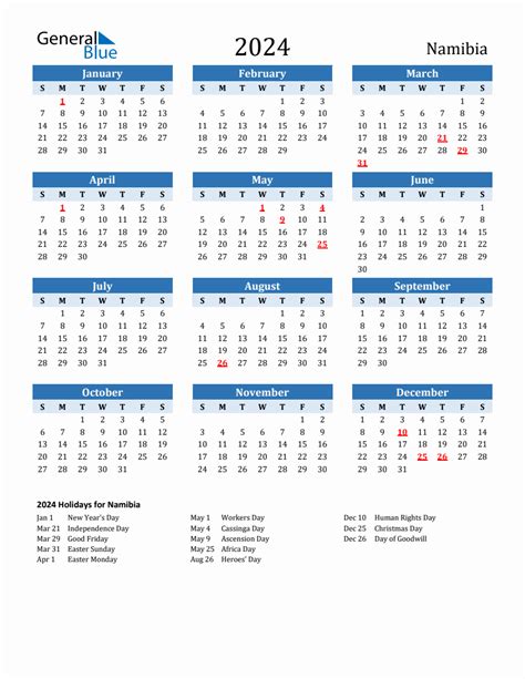 School Calendar Namibia 2024