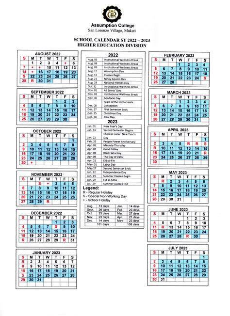 school calendar sy 2022 2023