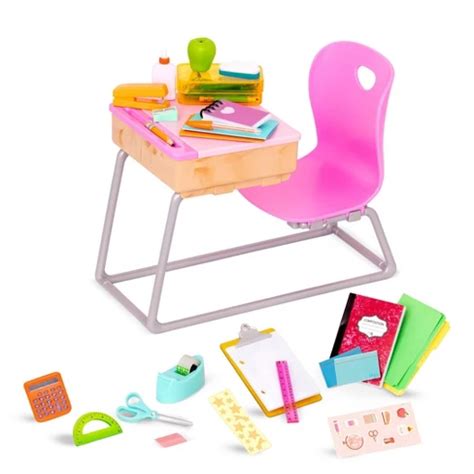 School Desk Set For Dolls