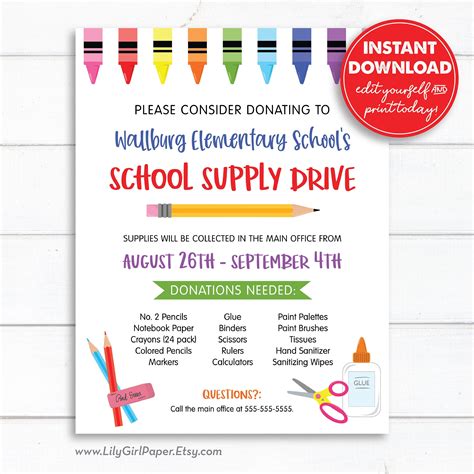 School Drive Flyer