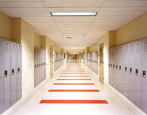 Vibrant and Captivating School Hallway Backgrounds to Enhance Learning Environments