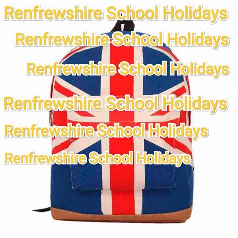 school holidays in renfrewshire