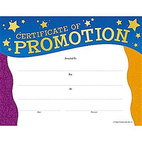 school promotion certificate template