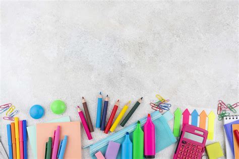 School Supplies Background Hd