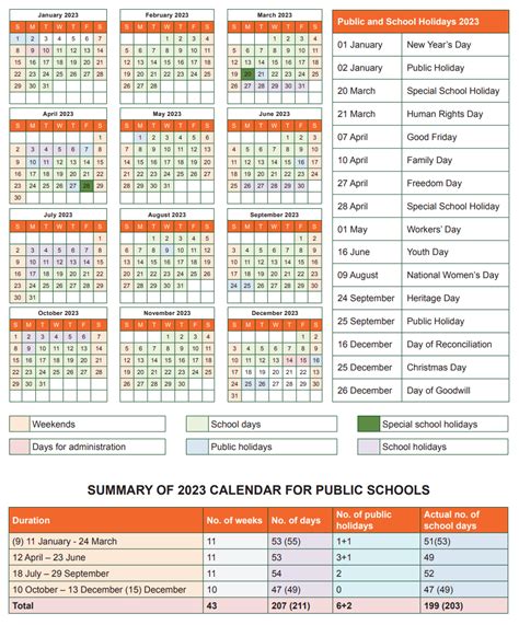 school vacation calendar 2023