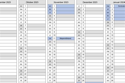 schooljaar 2023 2024 kalender