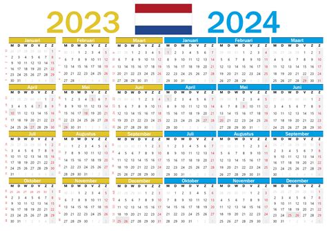 schoolkalender 2023 2024 nederland