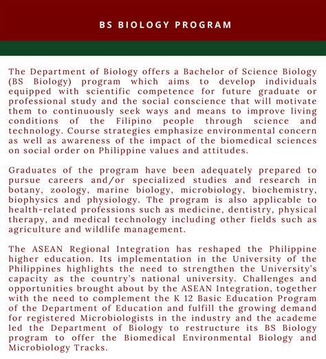 schools in manila that offers bs biology