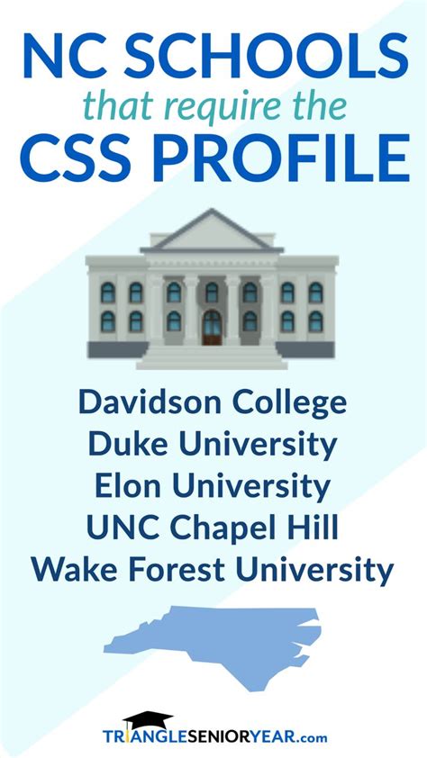 schools that require css profile