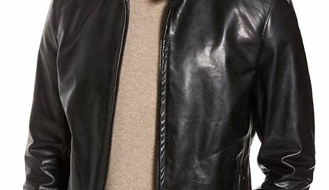 Schott Black Fur Collar Leather Jacket | Standout