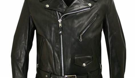 Schott Nyc Leather Jacket in Black for Men - Lyst
