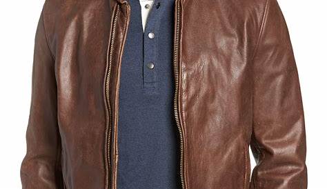 Schott Nyc Military B-3 Shearling-lined Leather Jacket in Brown for Men