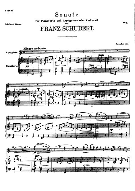 schubert piano sonatas imslp