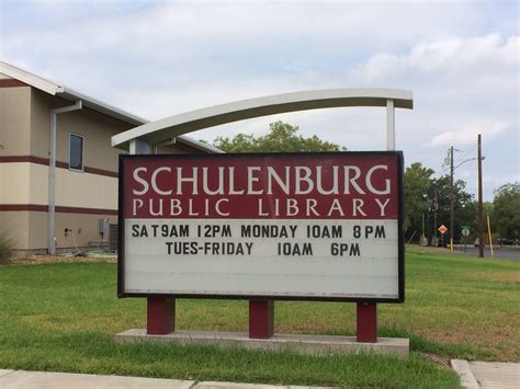 Schulenburg Tx Library