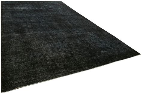 Hochflor Teppich Waschbar Einfarbig Schwarz Teppich.de