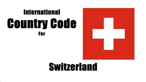 schweiz 2 letter country code