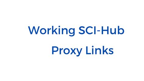 sci hub tw proxy