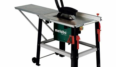 Test complet de la scie sur table Metabo TS 254 Zone