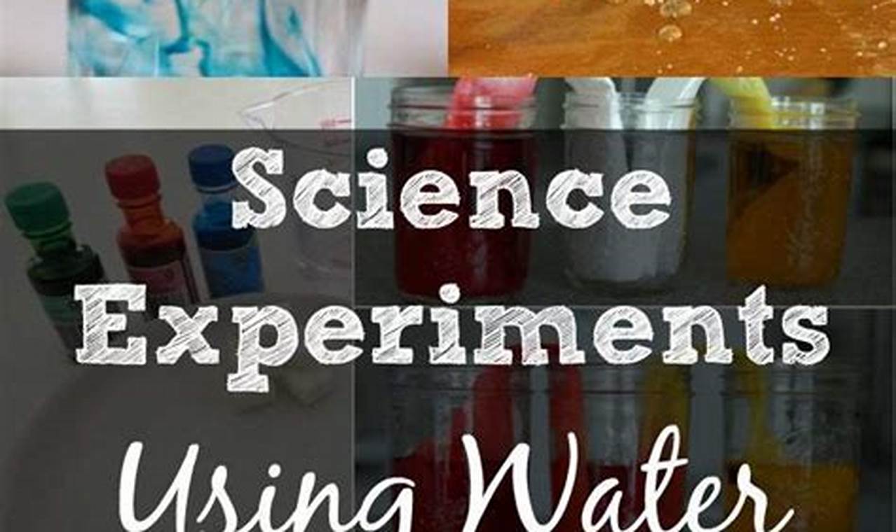 science experiment using water