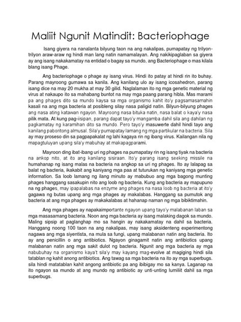 Science Articles Tagalog