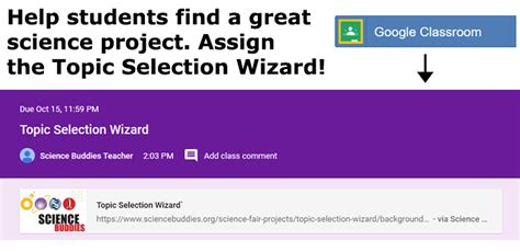 Science Buddies Topic Wizard Generator