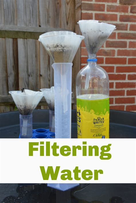 Science Experiment Filtering Water